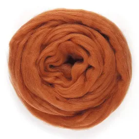 Brick - Merino Wool Top Roving - 50 gram (1.75 oz) Ball - Color 636