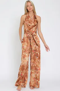 Cowl Neck Jumpsuit