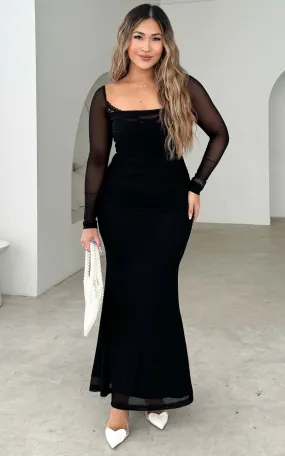 Dita Mesh Dress - Black