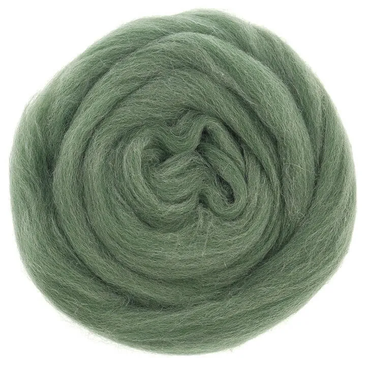 Fir Mix - Merino Wool Top Roving - 50 gram (1.75 oz) Ball - Color 647