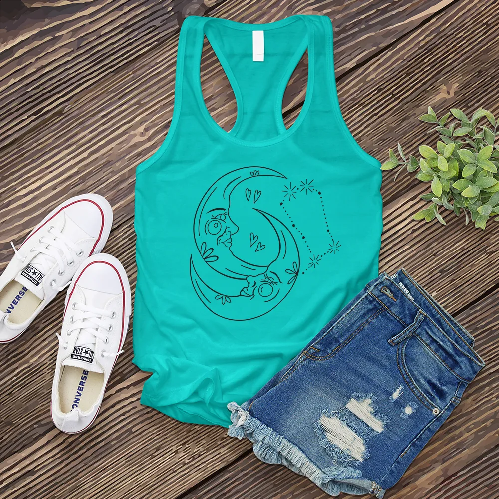 Gemini Constellation Twin Moons Women's Tank Top