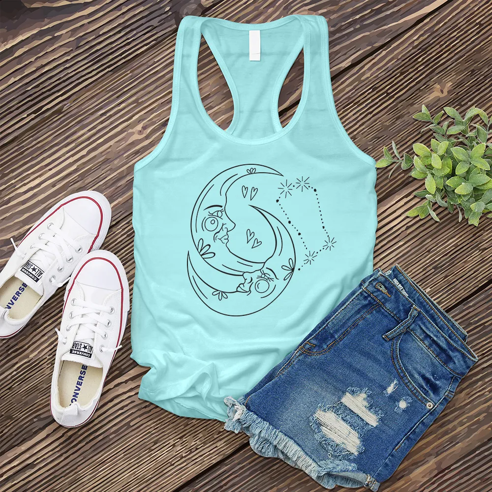 Gemini Constellation Twin Moons Women's Tank Top