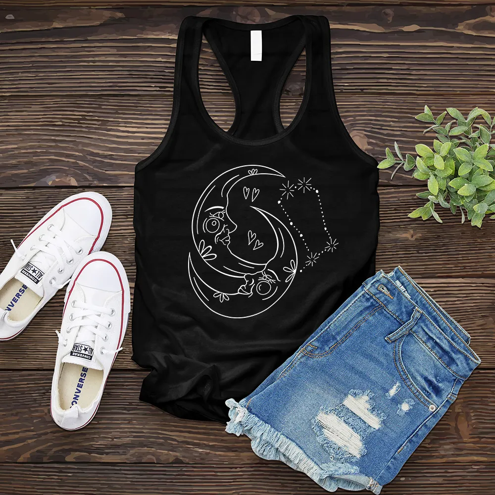 Gemini Constellation Twin Moons Women's Tank Top