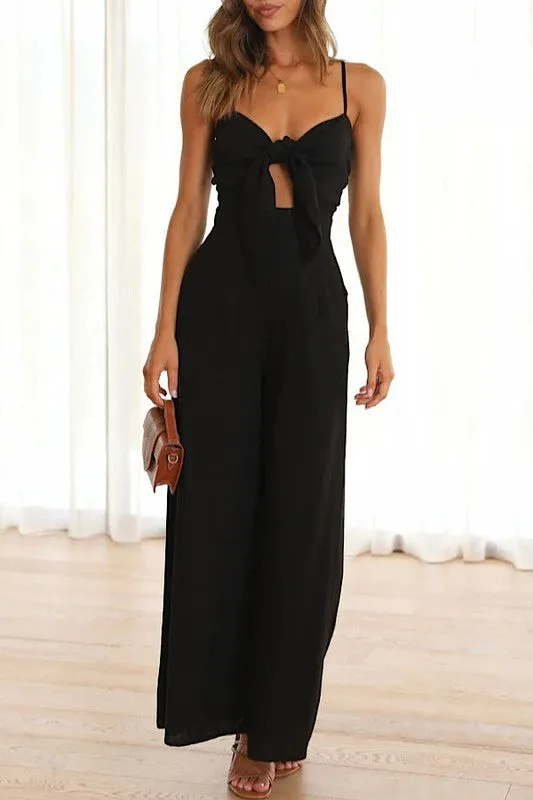 Knot Front Jumpsuit