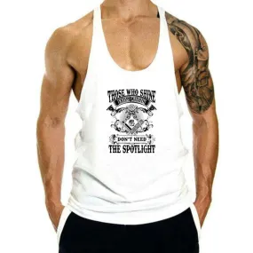 Master Mason Blue Lodge Tank Top - Those Who Shine From Within Don't Need A Spotlight