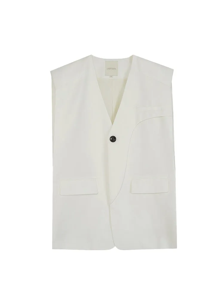 Natural Simple Chic Gilet&Long-Skirt