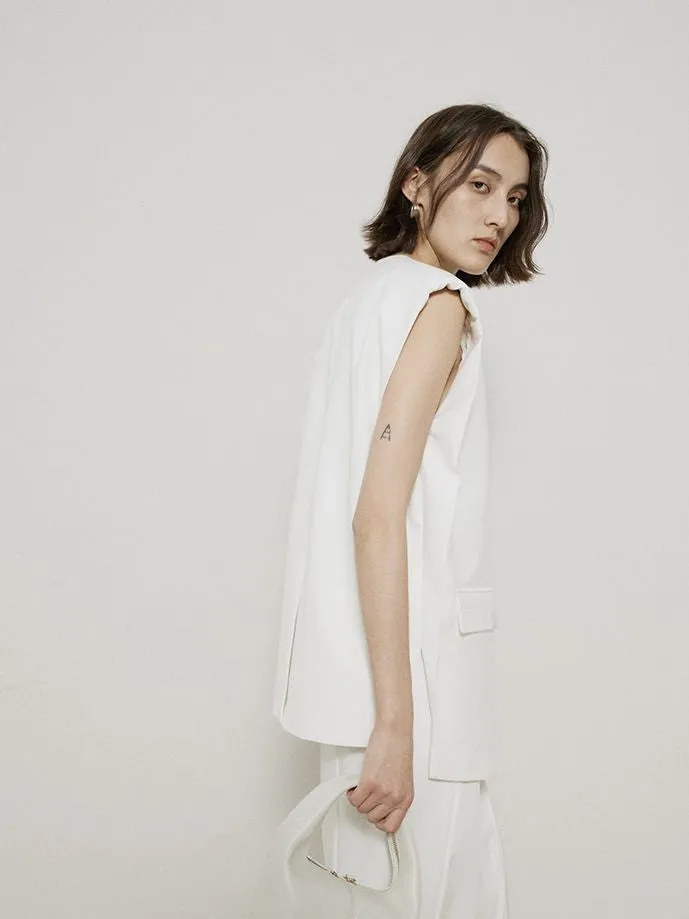 Natural Simple Chic Gilet&Long-Skirt