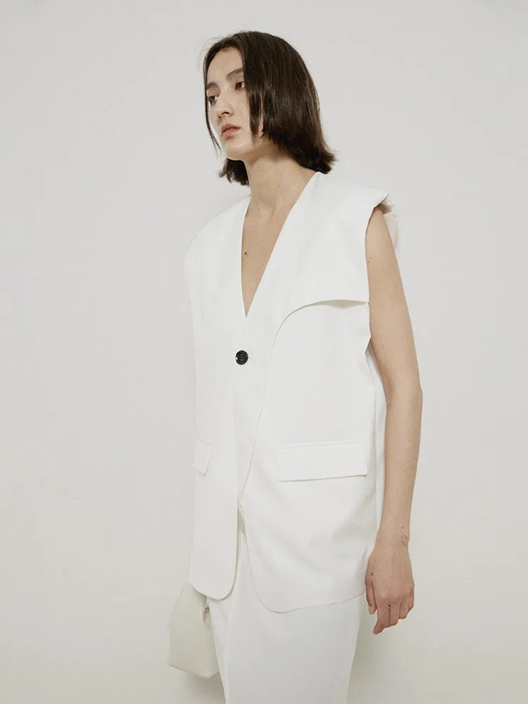 Natural Simple Chic Gilet&Long-Skirt