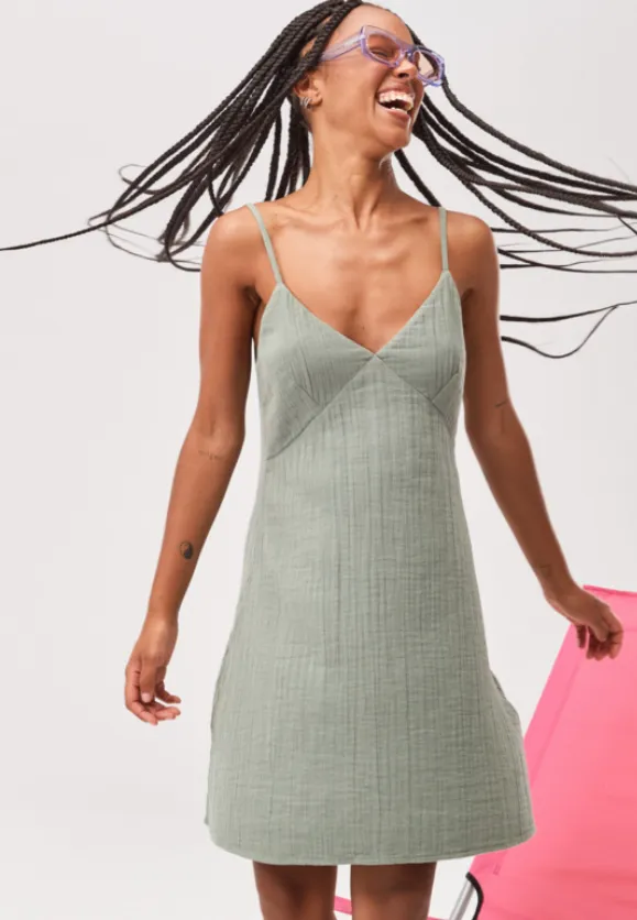 SANTORINI SLIP DRESS II