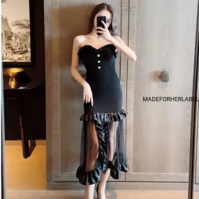 Sibasa Tube Ruffle Dress