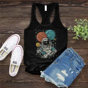 Sketched Astronaut Women's Tank Top