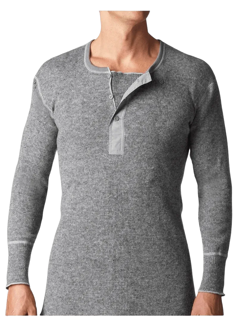 Stanfield's Long Underwear Wool Top Henley Men's🍁