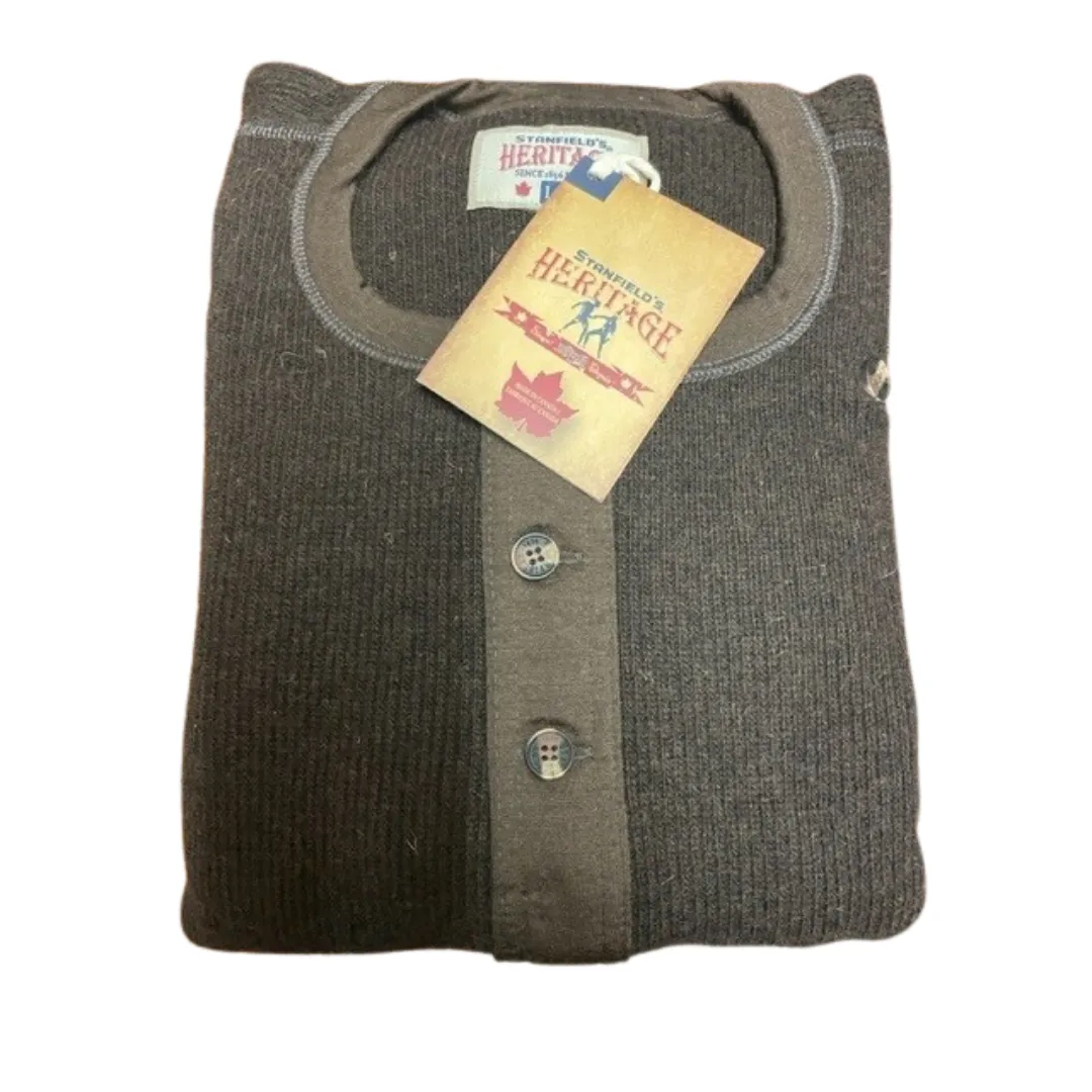 Stanfield's Long Underwear Wool Top Henley Men's🍁