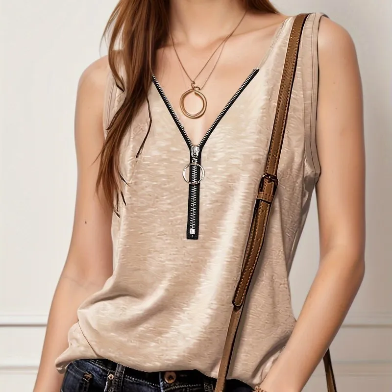 Summerready Half Zip Tank for Women  Lightweight and Stylish