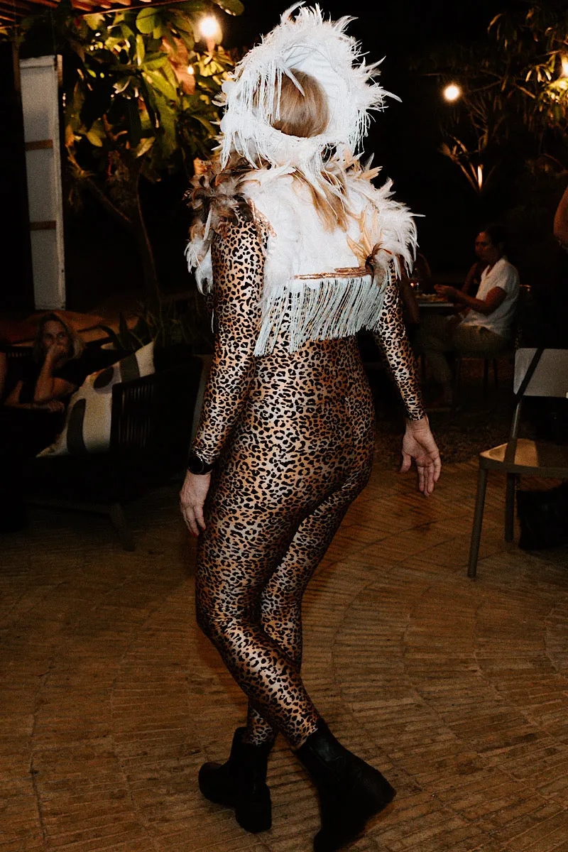 The Disco Leopard Catsuit