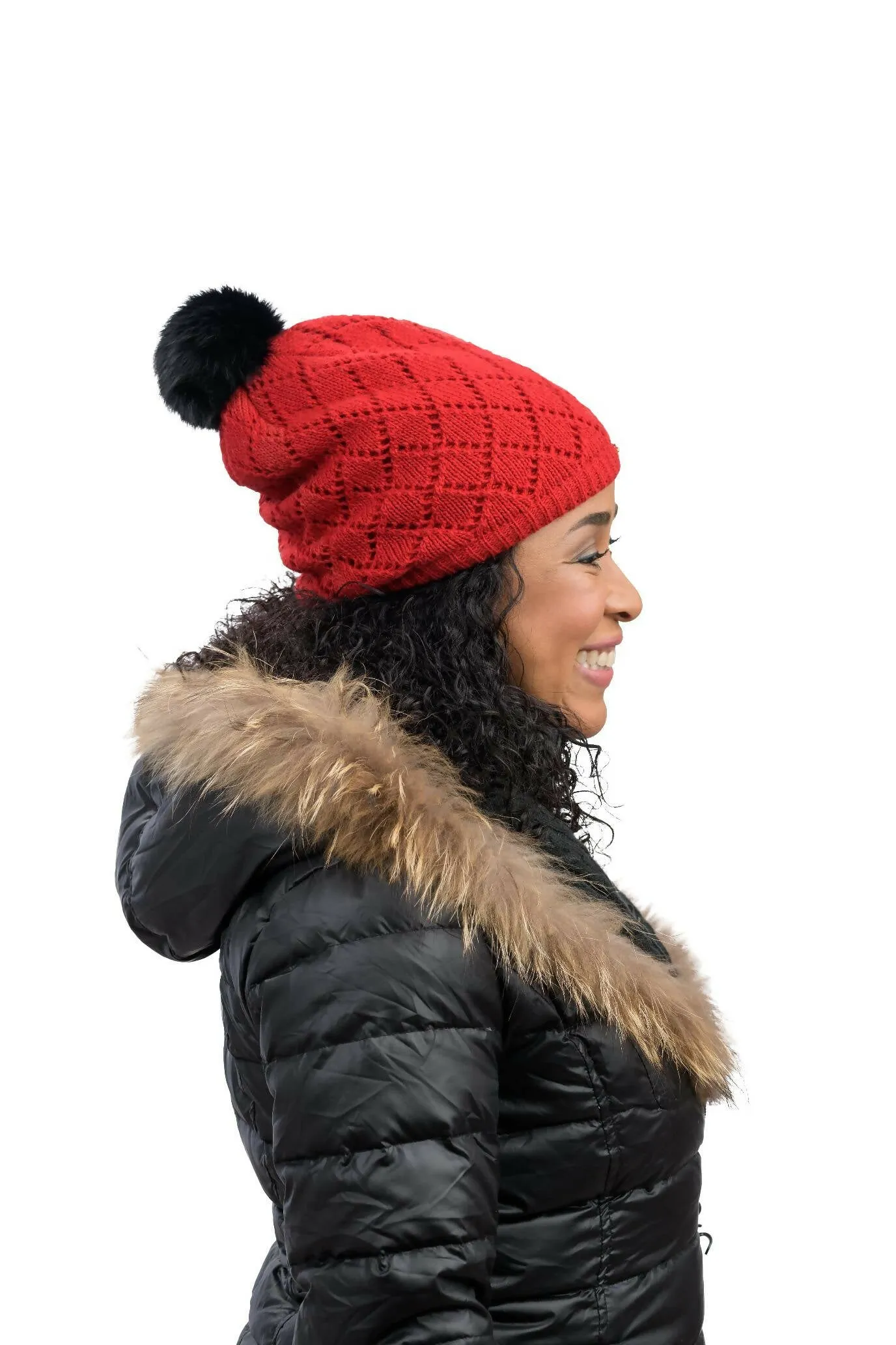 TUQSAT Glamour Merino Satin Lined Hat for Women