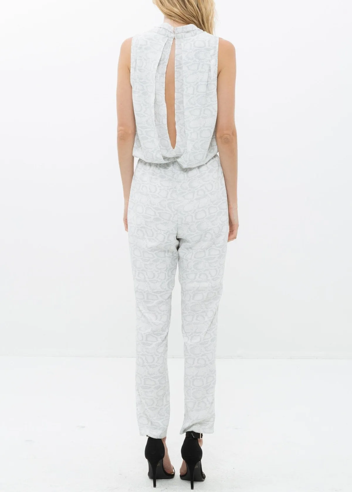 Women's Light Formal Sleeveless V-Neck Jumpsuit